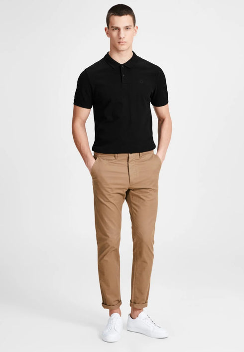 JACK & JONES PLAIN POLO | BLACK
