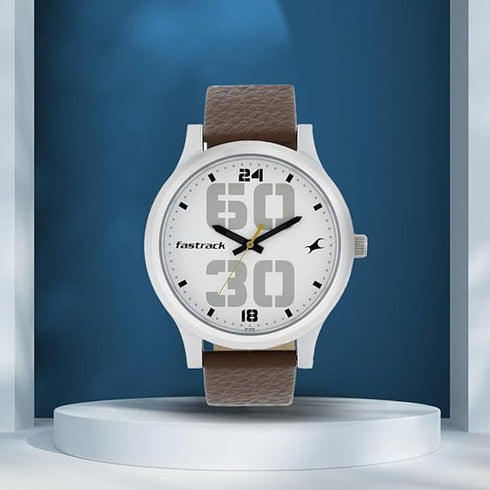 Fastrack Bold Analog White Dial Men's Watch