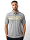 CAPTIVATING STRIPED POLO WITH SIMPLE LOGO | GREY