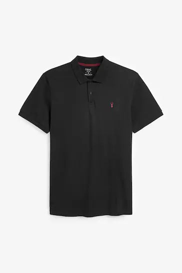NEXT PIQUE SHORT SLEEVE POLO | BLACK