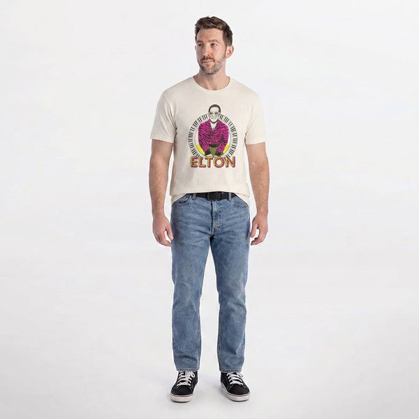 ELTON JOHN PREMIUM WHITE GRAPHIC T-SHIRT | SIGNATURE PRINT EDITION