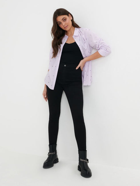 SINSAY CLASSIC SHIRT WOMEN | WHITE