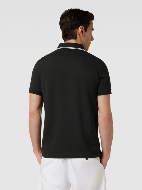 HUGO BOSS PAULE 4 PIQUE POLO SHIRT | BLACK