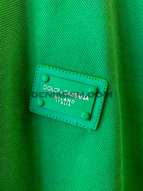 DOLCE & GABBANA MEN SLIM FIT CLASSIC POLO SHIRT | GREEN