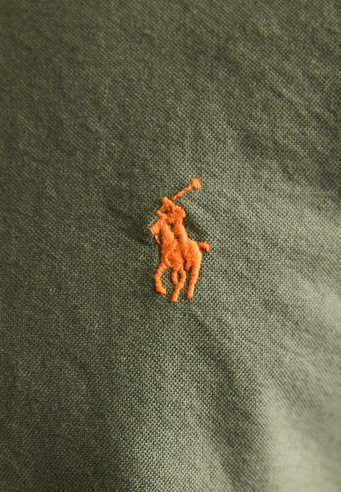 POLO RALPH LAUREN SLIM FIT OXFORD SHIRT | OLIVE GREEN