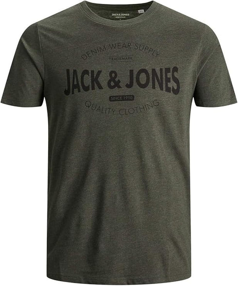 JACK & JONES LOGO-PREMIUM T-SHIRT | GREY