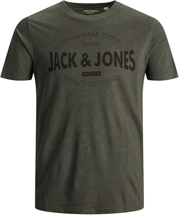 JACK & JONES LOGO-PREMIUM T-SHIRT | GREY