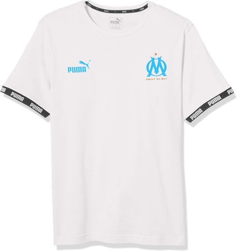 PUMA OLYMPIQUE DE MARSEILLE GRAPHIC FTBL T-SHIRT | WHITE