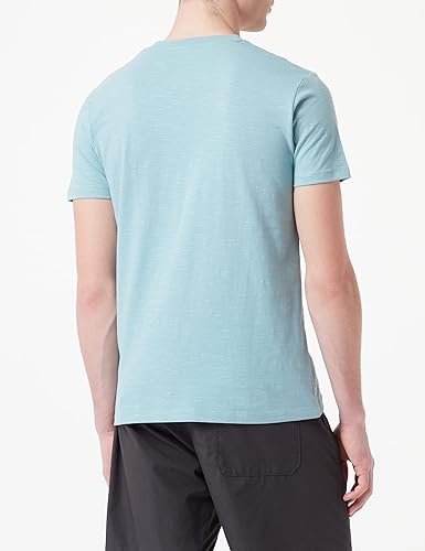 ESPRIT-MENS PREMIUM-SKY BLUE T-SHIRT WITH WHITE CHEST STRIP