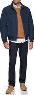 TOMMY HILFIGER MENS PERFORMANCE FAUX MEMORY BOMBER JACKET | NAVY