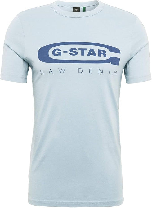 G-STAR RAW T-SHIRT ROUND NECK | SKY BLUE