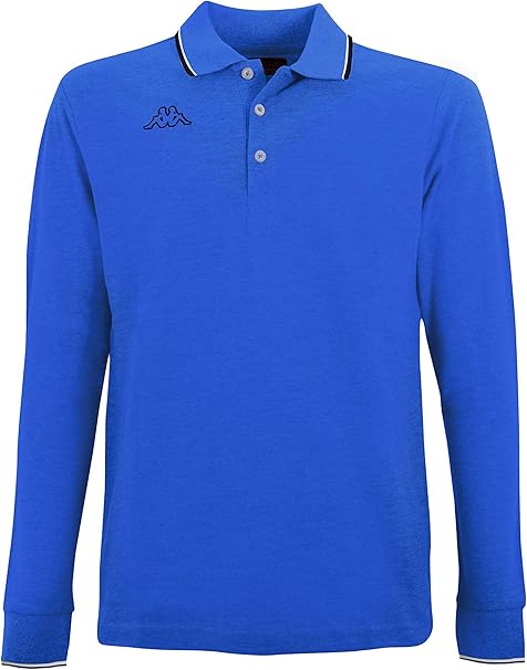 KAPPA MEN'S LONG LONG SLEEVE POLO SHIRT COTTON PIQUE | ROYAL BLUE