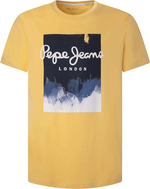 PEPE JEANS LONDON-PREMIUM T-SHIRT REGULAR FIT | YELLOW