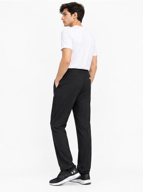 UNDER ARMOUR MEN'S DRY FIT SCRIPT LOGO TROUSER | BLACK
