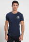 DIESEL CREW NECK FLEXIBLE T-SHIRT | DARK BLUE