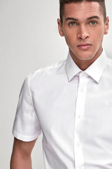NEXT-ESAY CARE SHIRT-REGULAR FIT | WHITE