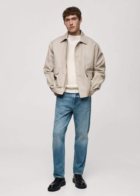 MANGO JEANS BEN TAPERED FIT | LIGHT BLUE