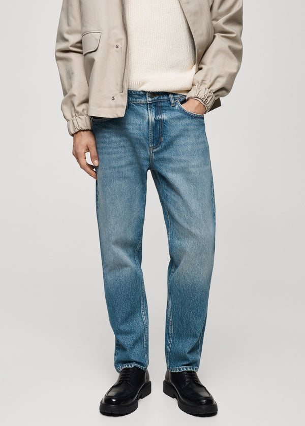 MANGO JEANS BEN TAPERED FIT | LIGHT BLUE