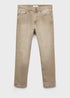 MANGO JEANS SAMMY TAPERED SLIM FIT | SAND