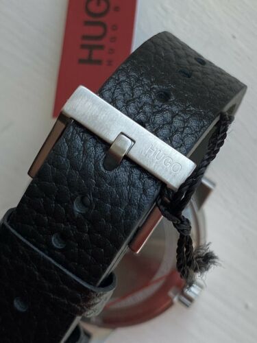 HUGO BOSS Men’s Rase Watch – Black Leather Strap, Luxury Analog Watch