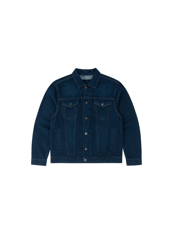 SINSAY PREMIUM MEN'S DENIM JACKET - DEEP BLUE