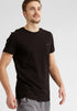 DIESEL CREW NECK FLEXIBLE T-SHIRT | BLACK