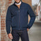 TOMMY HILFIGER MENS PERFORMANCE FAUX MEMORY BOMBER JACKET | NAVY