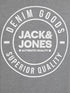JACK & JONES MEN'S GRAPHIC SLIM FIT CREW NECK T-SHIRT | GREY