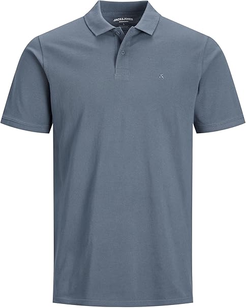 JACK & JONES PLAIN POLO SHIRT | LIGHT GRAY