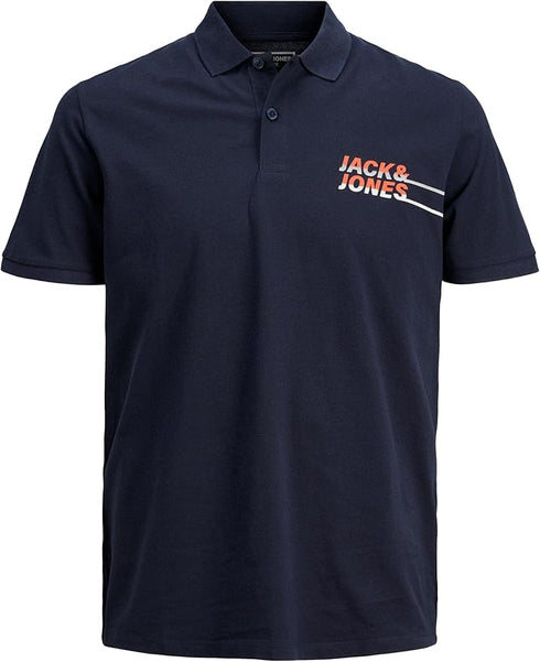 JACK & JONES JCOCHARLES MEN'S PAULOS POLO | NAVY
