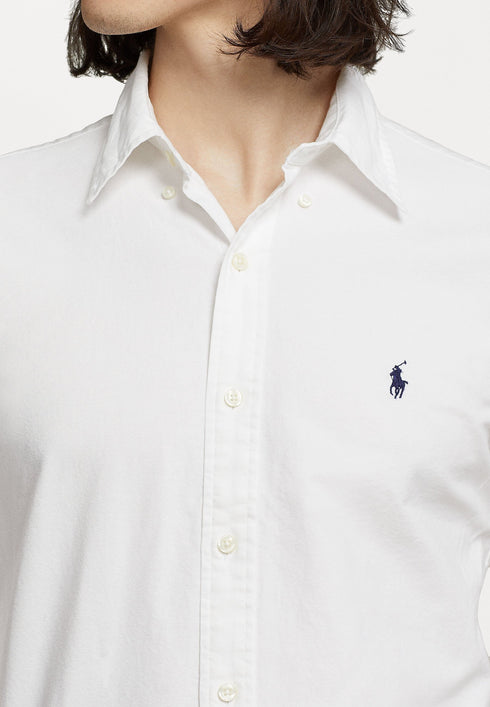 POLO RALPH LAUREN SLIM FIT OXFORD SHIRT | WHITE