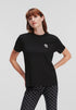 KARL LAGERFELD IKON OVERSIZED T-SHIRT | BLACK