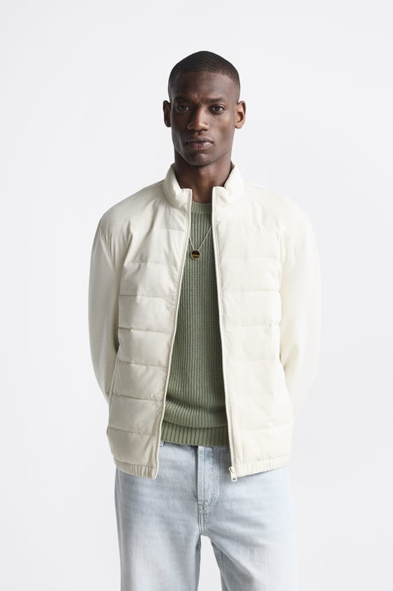 ZARA-LIGHT PADDED JACKET | ECRU