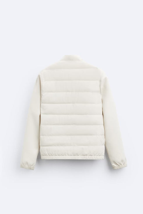ZARA-LIGHT PADDED JACKET | ECRU