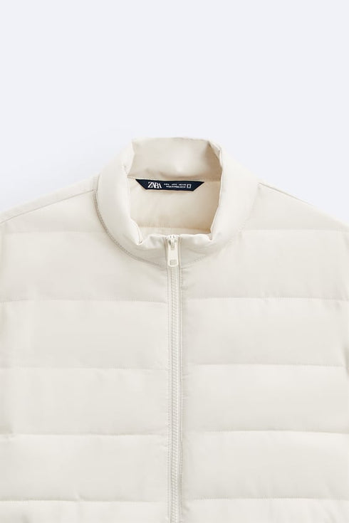 ZARA-LIGHT PADDED JACKET | ECRU