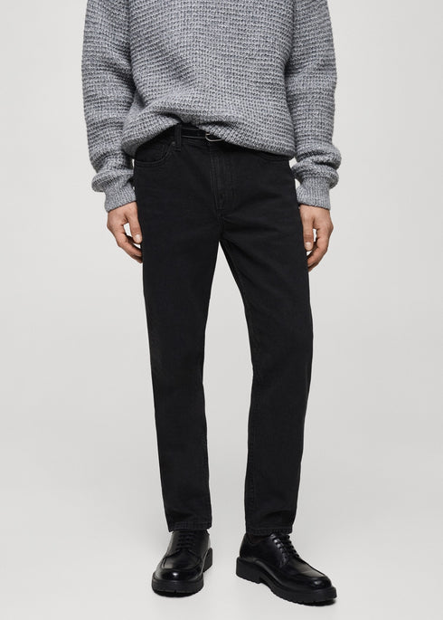 MANGO JEANS BEN TAPERED FIT | BLACK