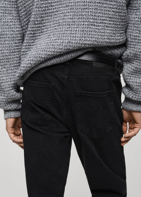 MANGO JEANS BEN TAPERED FIT | BLACK