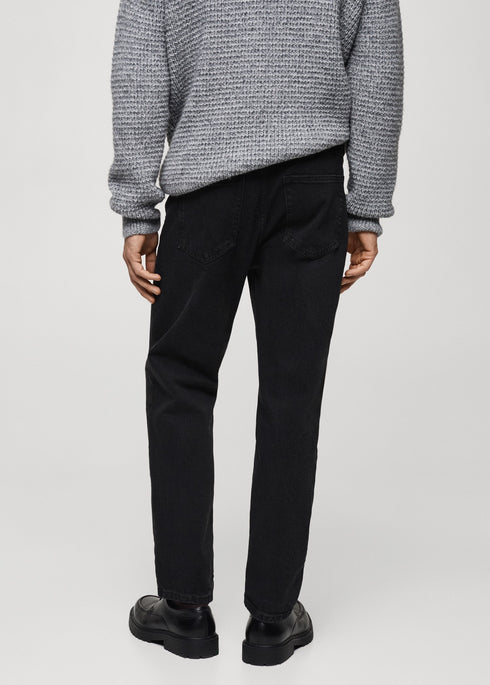 MANGO JEANS BEN TAPERED FIT | BLACK