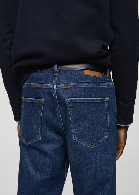 MANGO JEANS BEN TAPERED FIT | BLUE