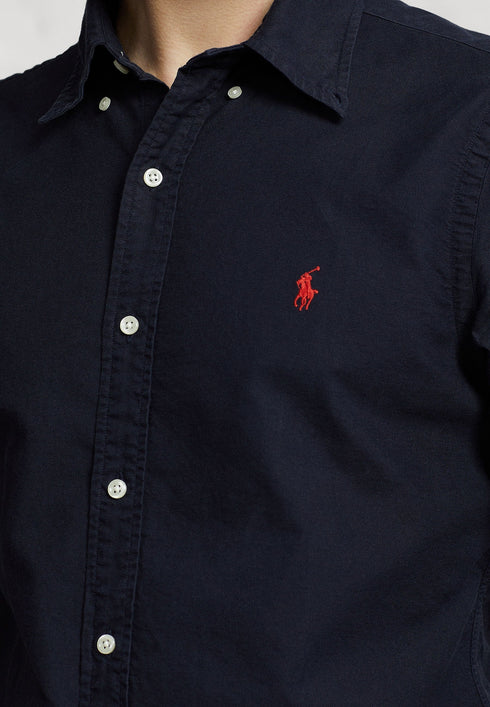 POLO RALPH LAUREN SLIM FIT OXFORD SHIRT | NAVY