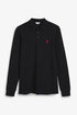 NEXT LONG SLEEVE PIQUE POLO SHIRT-MEN | BLACK