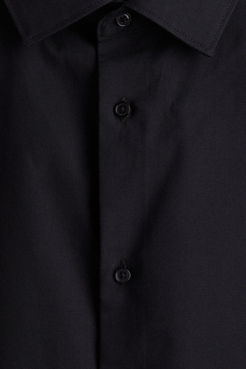 H&M SLIM FIT COTTON SHIRT | BLACK