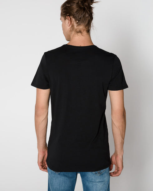 DIESEL CREW NECK FLEXIBLE T-SHIRT | BLACK