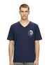 DIESEL V-NECK FLEXIBLE T-SHIRT | DARK BLUE