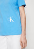 CALVIN KLEIN JEANS-COLOR OFF PLACED MONOGRAM TEE-SHIRT | BLUE CRUSH