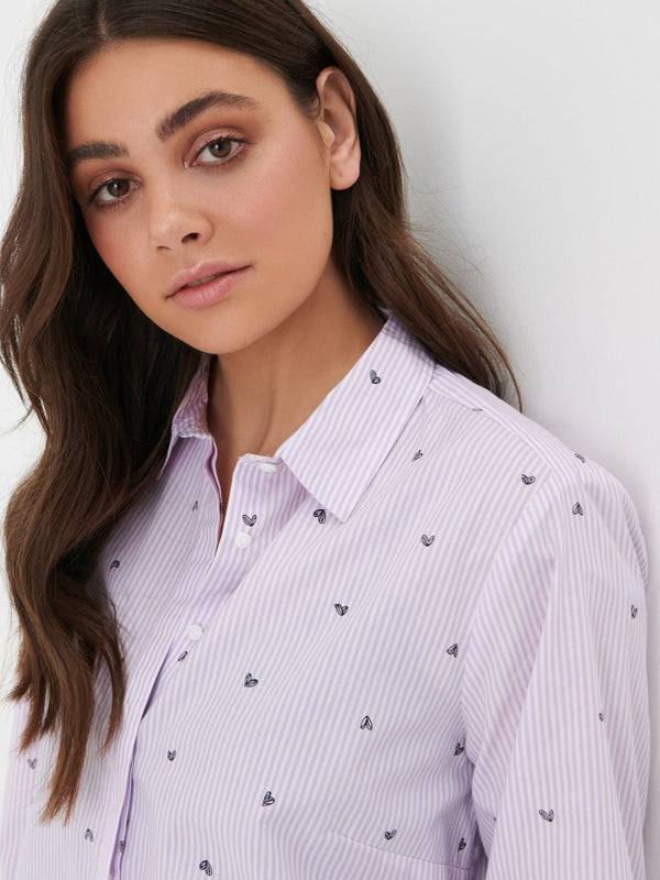 SINSAY CLASSIC SHIRT WOMEN | WHITE