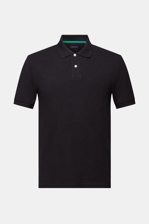 ESPRIT PIQUE SLIM FIT MEN'S POLO | BLACK
