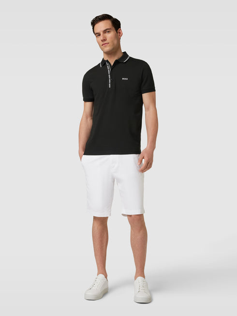 HUGO BOSS PAULE 4 PIQUE POLO SHIRT | BLACK