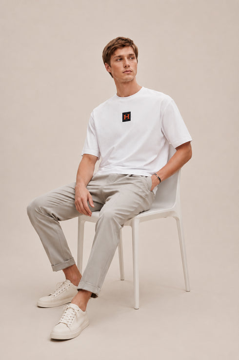 HERMES PARIS T-SHIRT LUXURY MERCERIZED COTTON | WHITE