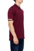 HUGO BOSS REGULAR-FIT POLO SHIRT WITH EMBROIDERED LOGO | MAROON